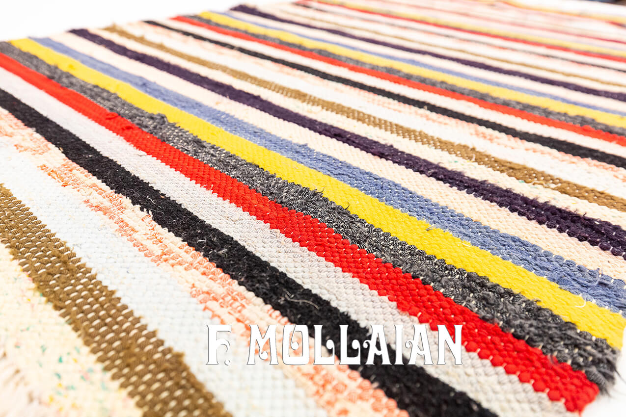 Scandinavian Rug Flat Weave n°:676989